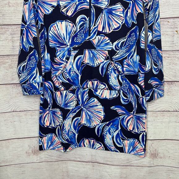 Lilly Pulitzer Girls Long Sleeve Seashell Fish Beach Print Skipper Dress Size XL - Picture 13 of 15